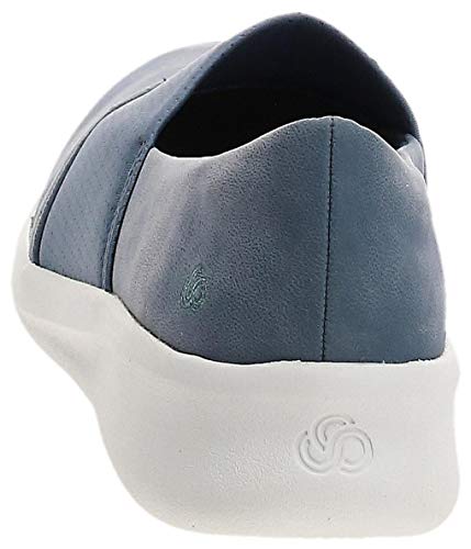 Image of Clarks Womens 26148541-blue Penny Loafer