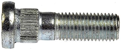 Dorman 610-452.1: M12-1.50 Serrated Wheel Stud - 14mm Knurl, 43.8mm Length - Dorman Wheel Stud 610-452.1 - WHEEL STUD - M12-1.50 Serrated Wheel Stud - 14mm Knurl, 43.8mm Length - Wheel Stud - Wheel Bolt - These wheel lug studs are made of carbon steel and tested to demanding automotive industry standards to ensure strength, longevity and safety. - Mitsubishi Montero 2006-01