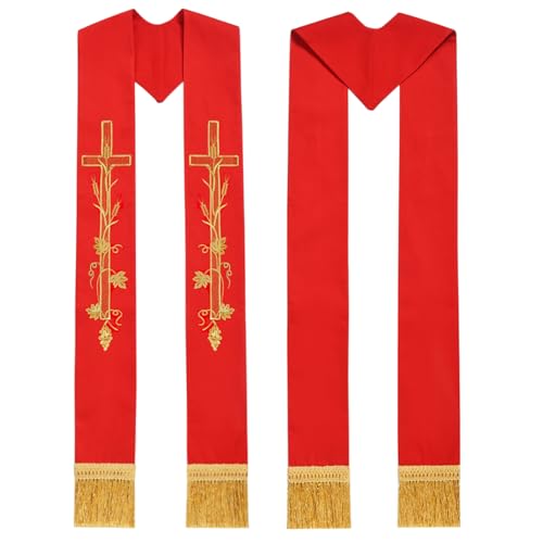 Étole de clergé catholique FAD-4U cadeau ordination prêtre pasteur - 2