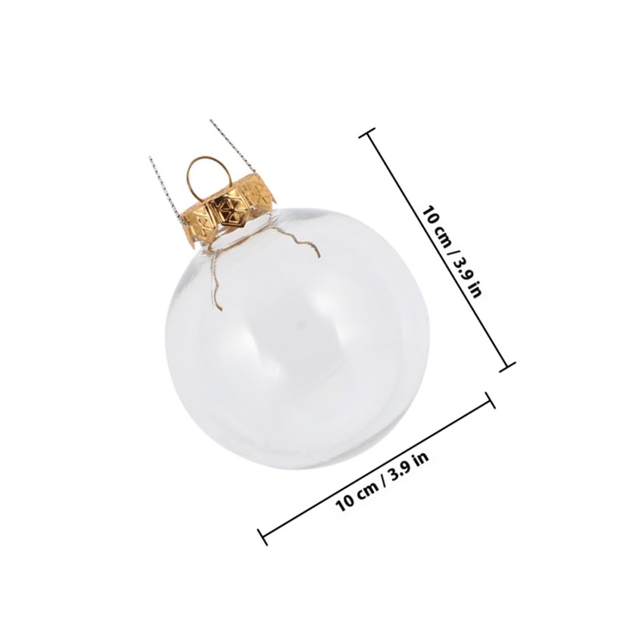 12 Pièces Ornements de Boule de Noël décoration Chanter Création de claires de Noël Artificiel Boule d'arbre Suspendue Pendentif l'animal de Compagnie Doré