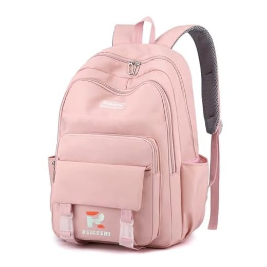 Mochila Leve Feminina Escola Trabalho Viagem Fashion Mochilas Para Notebook Moderna Menina Bolsa Fofa Estilosa (CORAL)