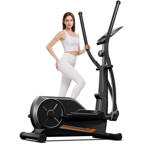 Image of CURSOR Elliptical Exercise Machine, Elliptical Machine for Home with Hyper-Quiet Magnetic Driving System,8 Levels Resistance, Compact Elliptical with 12IN Stride & LCD Monitor, 350LBS Weight Capacity