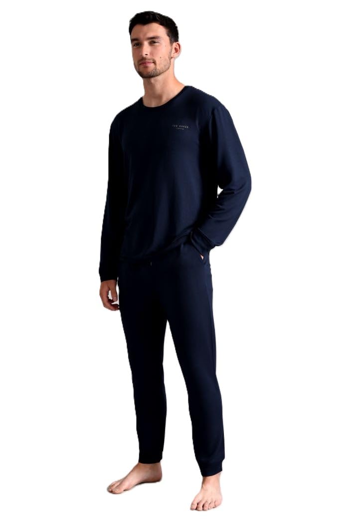 Ted Baker Mens Supersoft Jersey Jogger Sweatpants, Navy-nws-002, L UK