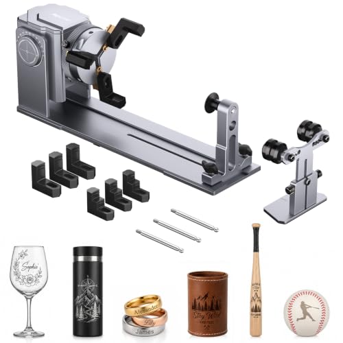 AlgoLaser 4 in 1 Laser Rotary Roller Chuck for Laser Engraver