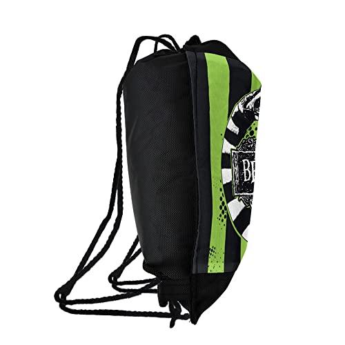LOGOVISION Beetlejuice Beetle Worm Drawstring Backpack Sports Bag Sackpack 17" x 13", Perfect for Gym, Yoga or Practice2