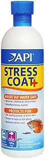 API STRESS COAT Aquarium Water Conditioner 16-Ounce Bottle