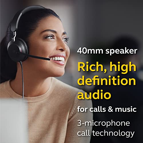 Jabra Evolve2 40 UC Mono Casque Avec fil Arceau BureauCentre d'appels USB Type A Bluetooth Neuf - vue 6