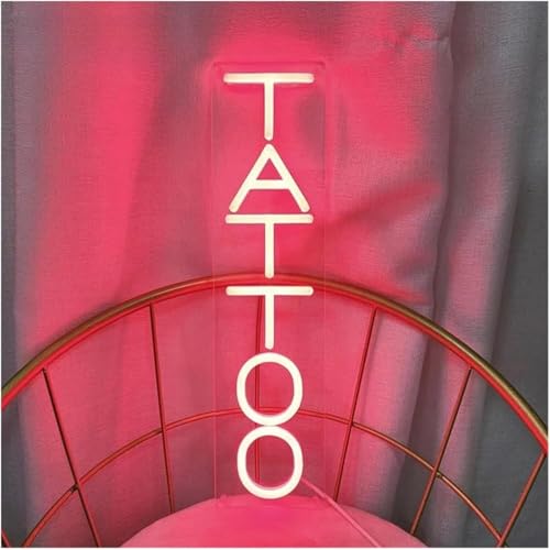 Néon décoratif Tattoo pour une ambiance moderne en salon ou chambre