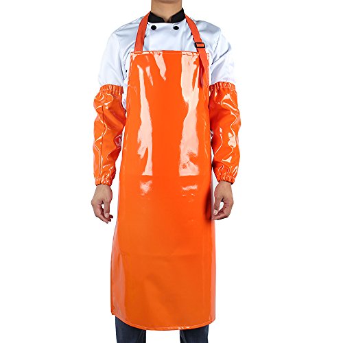 NEW Work Bib Apron,Utility Aprons for Women& Men,Water and Oil Resistant,Multipurpose Use,Come with 2 Pieces of Sleeve Covers