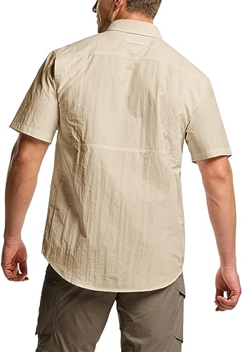 Tsla MOS22 Men'S Performance Fishing Shirt, Outdoor Recreation Short Sleeve Shirt thumb #1