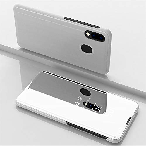 SWMGOMirror Plating Flip Case for Huawei Y9 Prime 2019 (Silver)