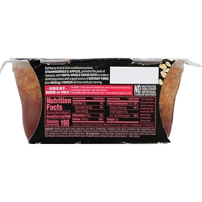 Del Monte Fruit and Oats Snack Cups, 7 Ounce