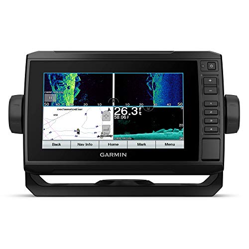 Image of Garmin ECHOMAP UHD 74sv with GT56UHD-TM Transducer, 7 inch inch Keyed-Assist Touchscreen Chartplotter with U.S. BlueChart G3 and Added High-Def Scanning Sonar (010-02520-01)
