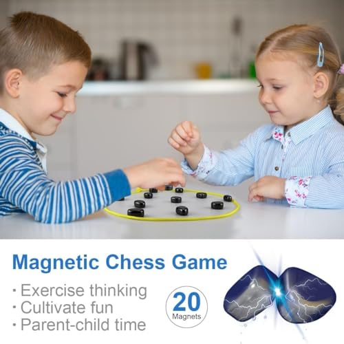 Image of BELOXY Classic Magnetic Attraction Game, Strategy & Travel Game, Fun for Family Game Nights, Gifts for Teens & Adults Ages 15+, 2-4 Players