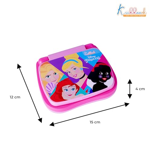 Image of Princess Educational Laptop for Kids - Interactive ABC & 123 Learning Toy for Girls 3+ Years, Sound & Music Modes, Portable Screen-Free Educational Game, Pink Disney Princess Theme Gift