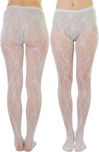 Image of ToBeInStyle Women's Sexy Vibrant Fine Classic Fishnet Full Footed Pantyhose