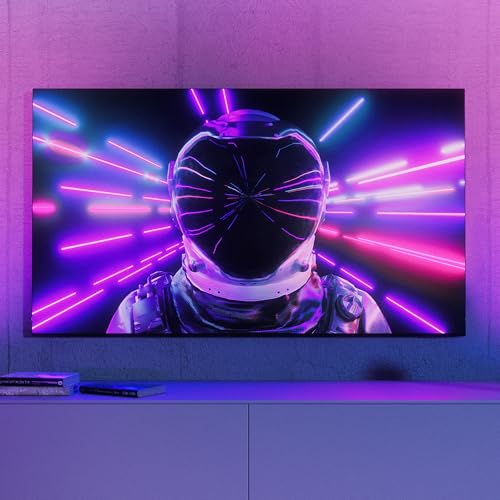 Philips Hue Play Smart Wall Washer Weiß, Weißes & farbiges Licht mit ColorCast-Technologie, Bluetooth-kompatibel, Sprachsteuerung mit Alexa, Apple Home & Google Assistant, 1er Pack 2