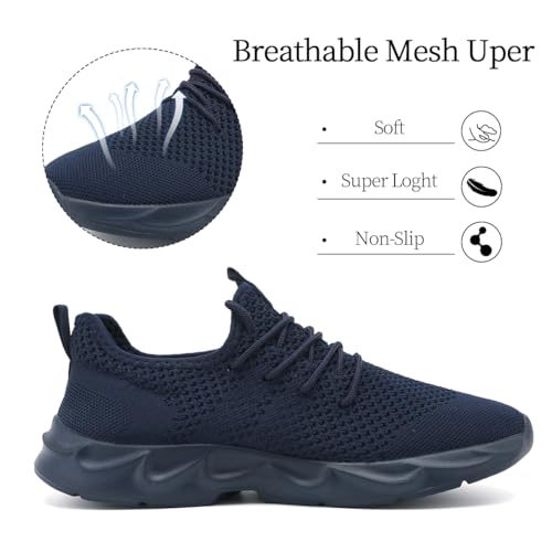 Image of Womens Walking Shoes Slip on Running Tennis Sneakers Non Slip Workout Athletic Gym Sports Breathable Mesh Lightweight Comfortable Fashion Casual Soft Sole