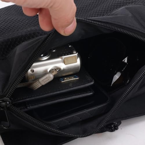 Crossbody Sling Bag Men Women,Small Tactical Crossbody Shoulder Bag, Reflective Design, Waterproof Bag for Travel Work Sport, Black2