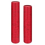 Milisten Erweiterbare Dokumentenröhre für Poster, Papier, Zeichnen, Versandrohre, Kalligraphie, Malerei, Tuben zum Herausziehen, Kunstwerk, Poster, Blauspuren, Rohrhalter, Rot