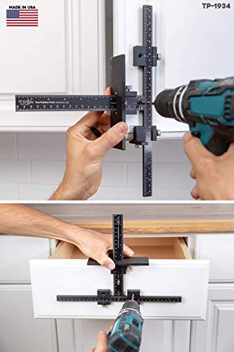 The Original Cabinet Hardware Jig Tool - Drill Template Guide for Door