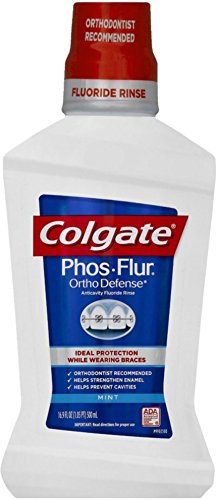 Colgate Phos-Flur Anti-Cavity Fluoride Rinse Mint 16 oz (Pack of 6 ...