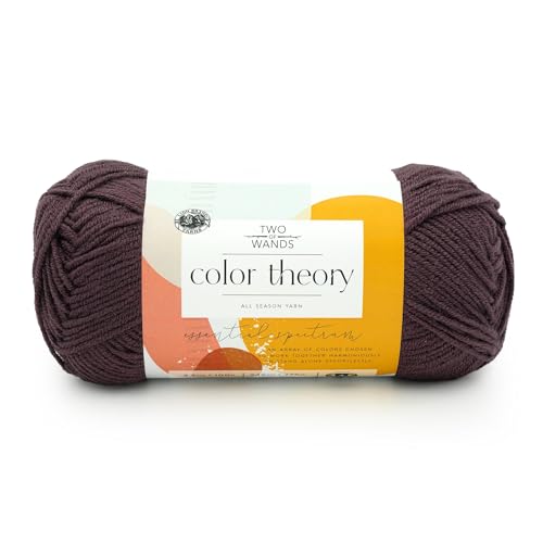 Image of Lion Brand Yarn, Color Theory Worsted Weight Yarn for Knitting and Crochet, Fig, 1 Pack, Acrylic Fiber with Modern Color Palette, Perfect for Sweaters, Hats and Cozy Blankets