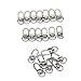 Produktbild M-W Karabinerhakenverschlüsse, drehbar, für Handtaschen, Gürtel, Haustiere, Kettenverbindung, 20 Stück silber