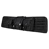 Vism Deluxe Double Rifle Case 46 inL X 13 inH-Black (CVDC2946B-46)