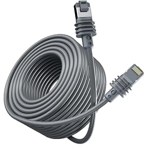 Starlink Gen 3-kabel, 46 m, vervangende standaard V3-kabelverlenging, waterdichte outdoor kabel voor Starlink, rechthoekig, Satellite V3