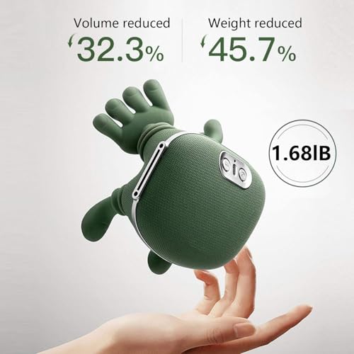 Image of Neck & Shoulder Massager with Heat, Wireless Portable Shiatsu Back Massager, 4D Deep Tissue Kneading Electric Massage Machine, Human Hand Simulation for Neck Pain Relief, Muscle Relaxation Device for Home Office Travel (Green)