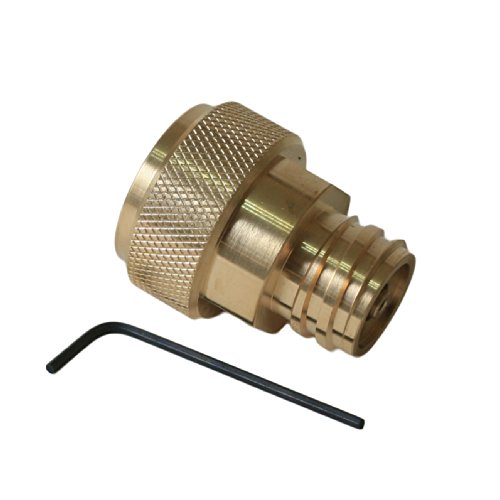 Sellution Co2 Tank Paintball Canister Refill Adapter C02 Conversion - Polished Brass #TOP1