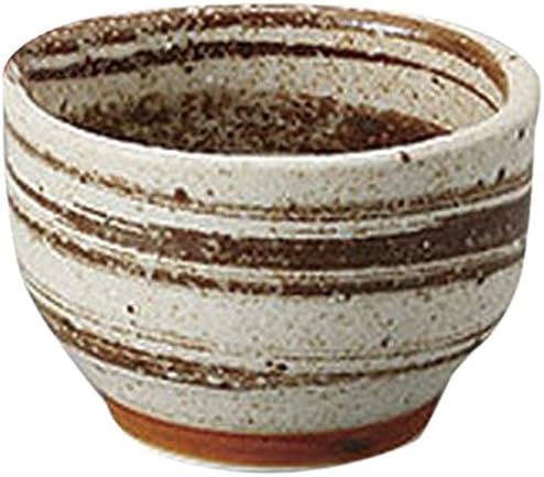 せともの本舗 Set of 10 Sake Pot, Nashiji Tea Brush Megui Cup, 2.6 x 1.8 inches (6.7 x 4.5 cm), Restaurant, Japanese Tableware, Restaurant, Commercial Use, Tableware