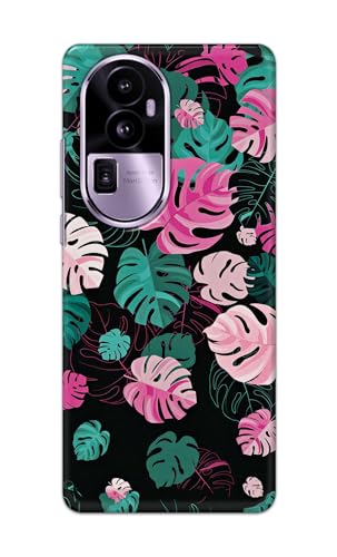 Image of Printed Hard Back Cover for Oppo Reno10 Pro+ Plus 5G Back Cover (Seamless Leaves) -190724(EA)