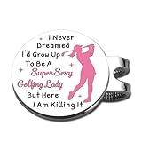 VANLOVEMAC Funny Golf Ball Marker for Women,Pink Ball Marker Hat Clip for Her,Girls Golf Accessories,Golf Gifts for Women,Golf Essentials for Women Wife,Women Golf Stocking Stuffers (Funny 5)