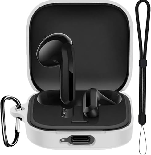 For Redmi Buds 6 Play �P�[�X �J�o�[�yHNWEIWEI�z �p �P�[�X �V���R�����[�P�[�X �֗� �J���r�i�t ���s �y�� �ی�J�o�[ �L�Y�h�~ �h�o �h�k �y�ʏ��^ �����[�d�\ �ی�P�[�X ���[ �P�[�X Redmi Buds 6 Pl