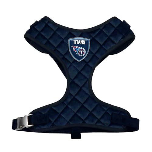 Littlearth NFL Tennessee Titans Velvet Pet Harness, Small