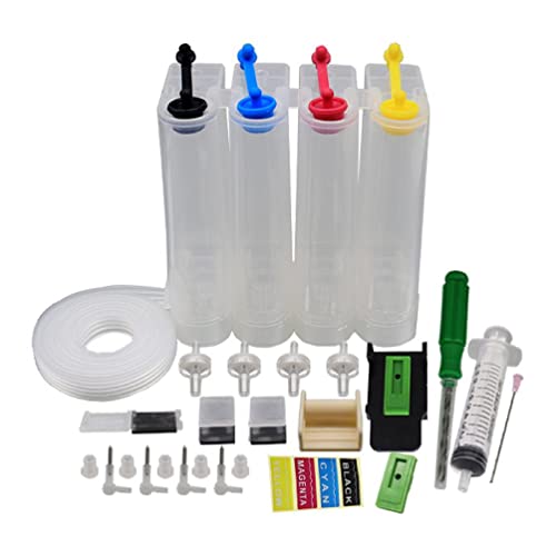 Cartuchos de conexión modificada para impresoras de inyección de tinta recarga de botellas externas, kits vacíos de conexión de 80 ml, juego de botellas