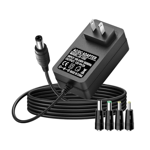 12V AC/DC Charger Power Cord Compatible for Seagate Freeagent Goflex, Backup Plus SRD0SD0, WD Western Digital, Elements Desktop, Fantom Drives, WD_Black D10, Avolusion PRO-5X External Hard Drive