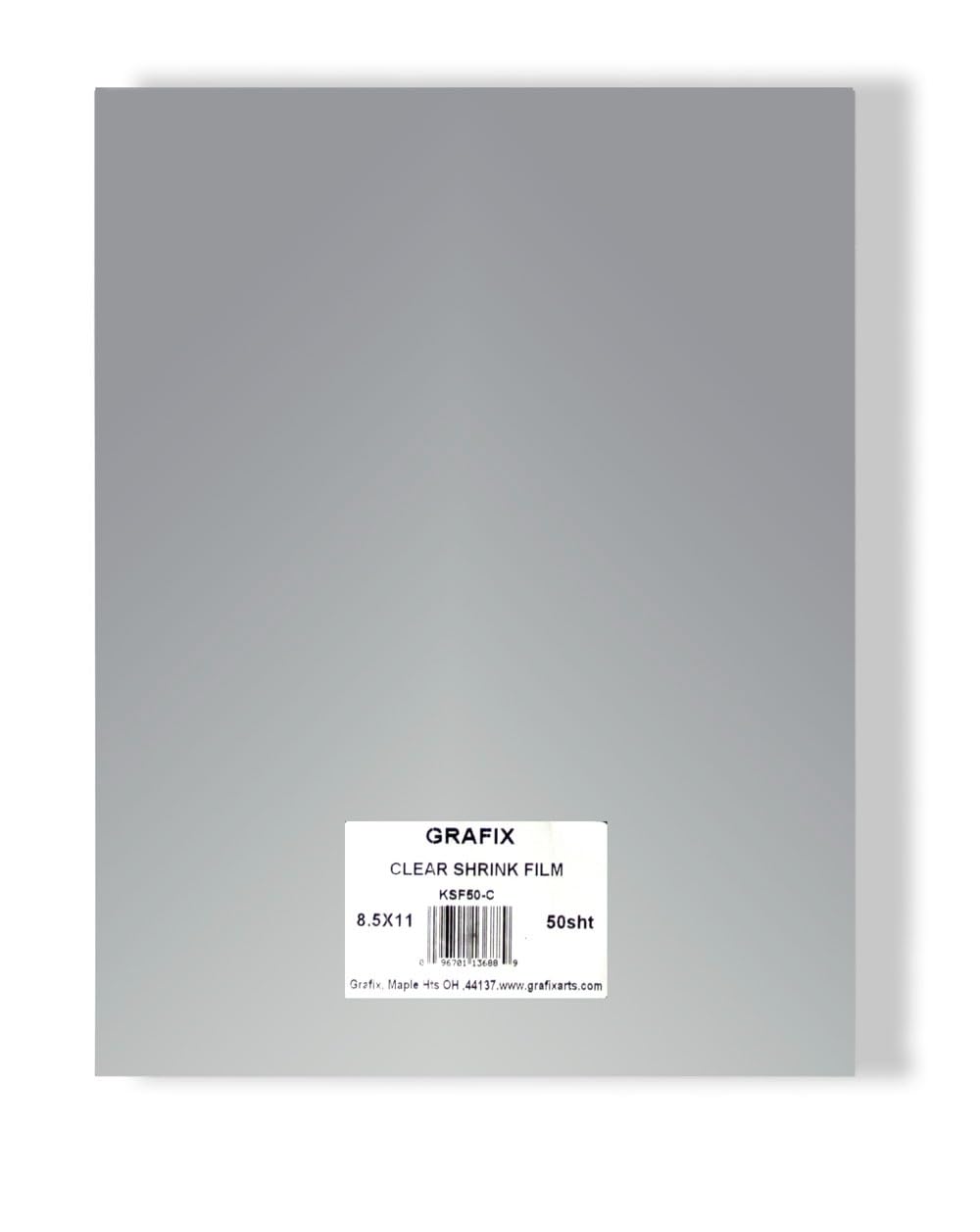 Grafix Shrink Film - Clear Transparent 8.5