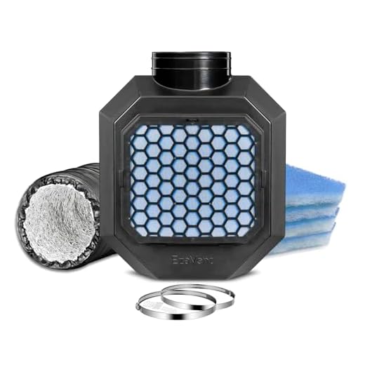 EzaVent Indoor Dryer Full Set Vent with 4 Filters, 8ft PVC covered Aluminium Duct Hose and Fittings - 1 Year Warranty (Black)