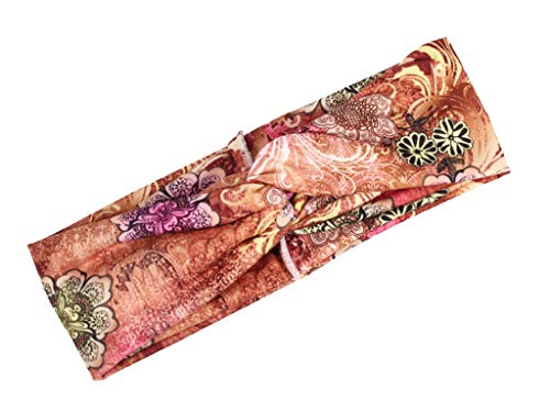 Elacucos Headbands For Women Criss Cross Boho Floal Style Head Bands For Women's Hair 4 Pack #TOP4