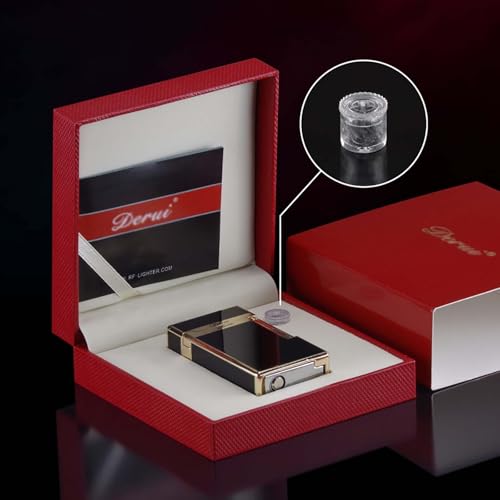 Encendedor clásico metálico de butano con grabado jet para hombre miniatura 6