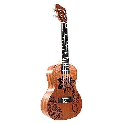 KEPOHK 24″Concert Enfants Ukulélé Acajou Gravé Portable Pour Enfants Cadeaux Débutant P - Les Beatles, Paul McCartney, John Lennon, RIngo Starr, George Harrison KEPOHK 24"Concert Enfants Ukulélé Acajou Gravé Portable Pour Enfants Cadeaux Débutant P