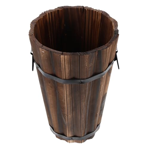 CIMAXIC Flowerpot Outdoor Plant pots Wooden Decor Succulents Plants Succulent