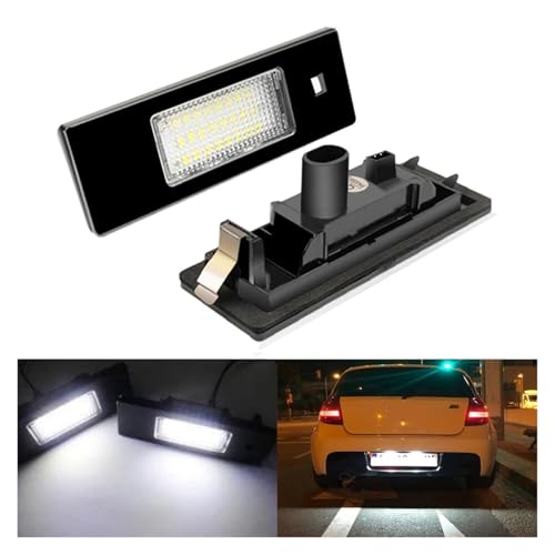 LED matrícula BMW E87 F20 E63 Z4 K48 lámpara bombilla placa trasera xenon blanco coche 4