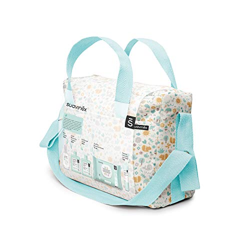 Suavinex, Babytrolley met cosmetica: Gel Shampoo Syndet 300 ml + hydraterende lotion 300 ml + zalf 75 ml + Baby Cologne… - Afbeelding 4
