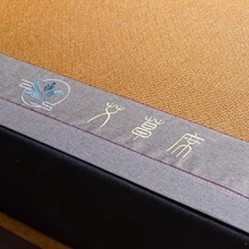 Estera de cama bambú tejida con esterilla de ratán de 150X195cm 7