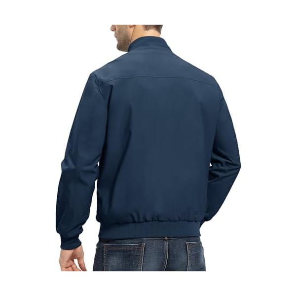 TBMPOY Men's Lightweight Jackets Casual Windbreaker Stylish Light Fall Spring Golf Work Dress Business