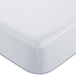 Carrefour Protector Colchón 90 CandidoPenalba Protector Colchon Impermeable Microfibra. Cubre Colchon Rizo Resistente. Funda Colchon Impermeable Transpirable. Protector Cama 90 cm. 90x190/200 cm Blanco